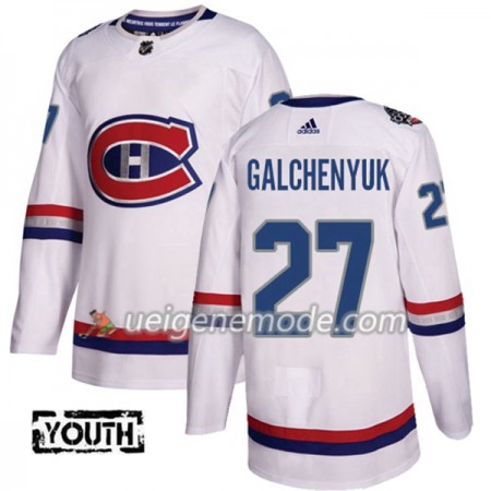 Kinder Eishockey Montreal Canadiens Trikot Alex Galchenyuk 27 Adidas 2017-2018 White 2017 100 Classic Authentic